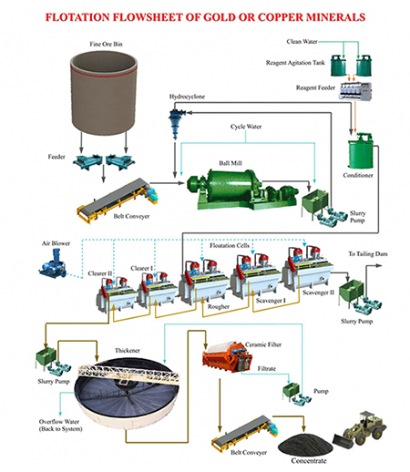 Gold & Silver Froth Flotation Plant